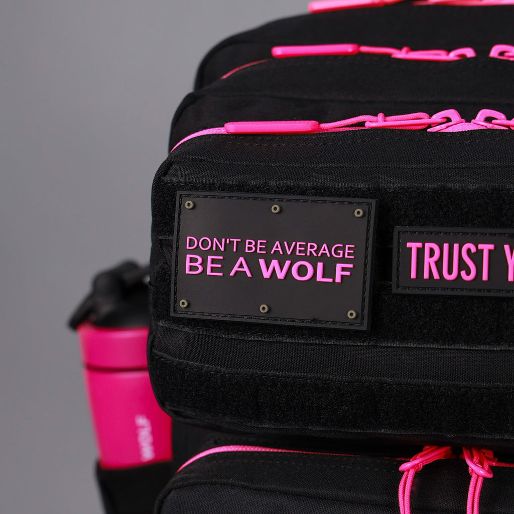 45L Backpack Black Neon Pink