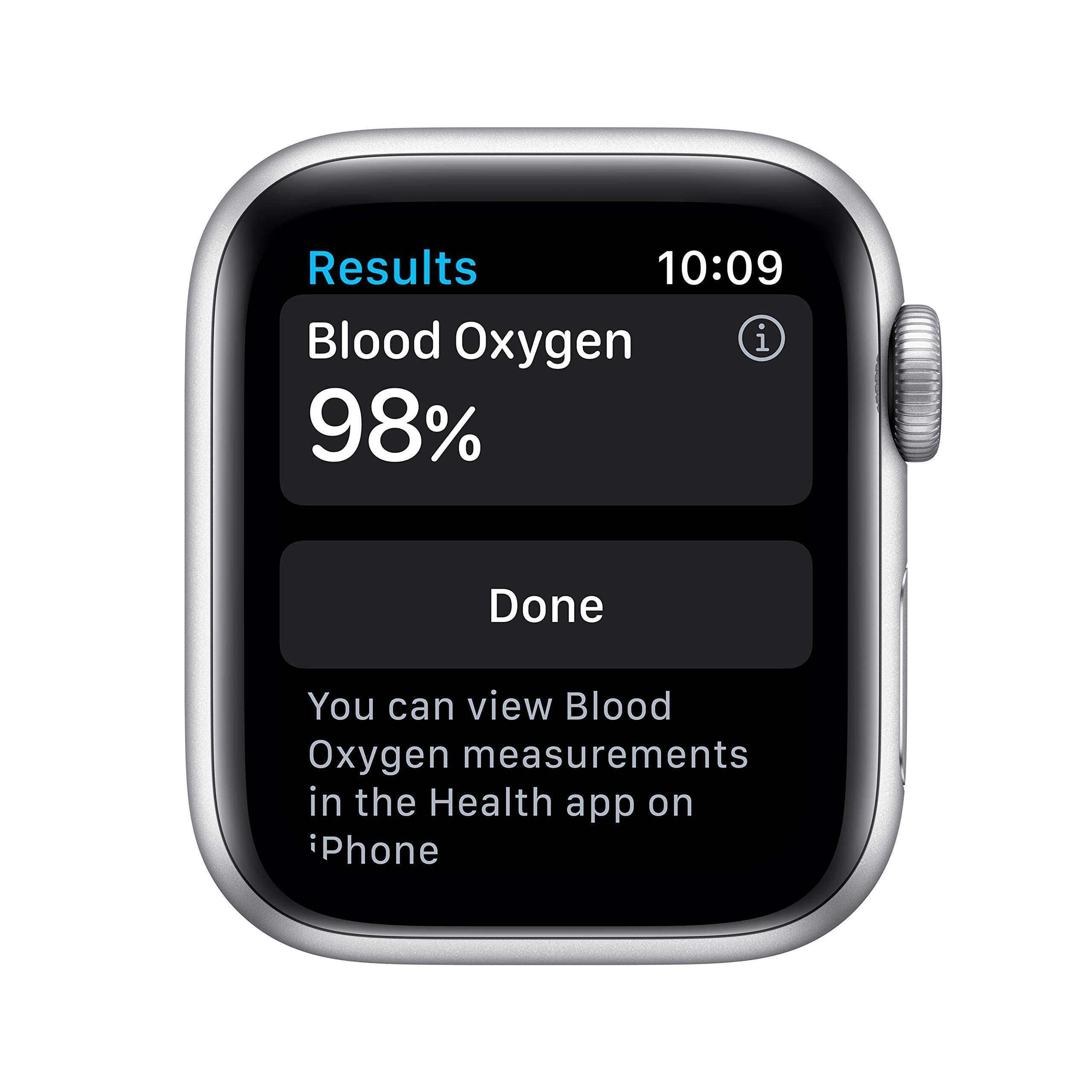 Apple Watch Series 6 (GPS, 40mm) - Silver Aluminum Case with White Sport Band - MG283LL/A