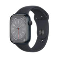 Apple Watch Series 8 (GPS) 45mm Aluminum Case - M/L Midnight Sport Band - MNUL3LL/A