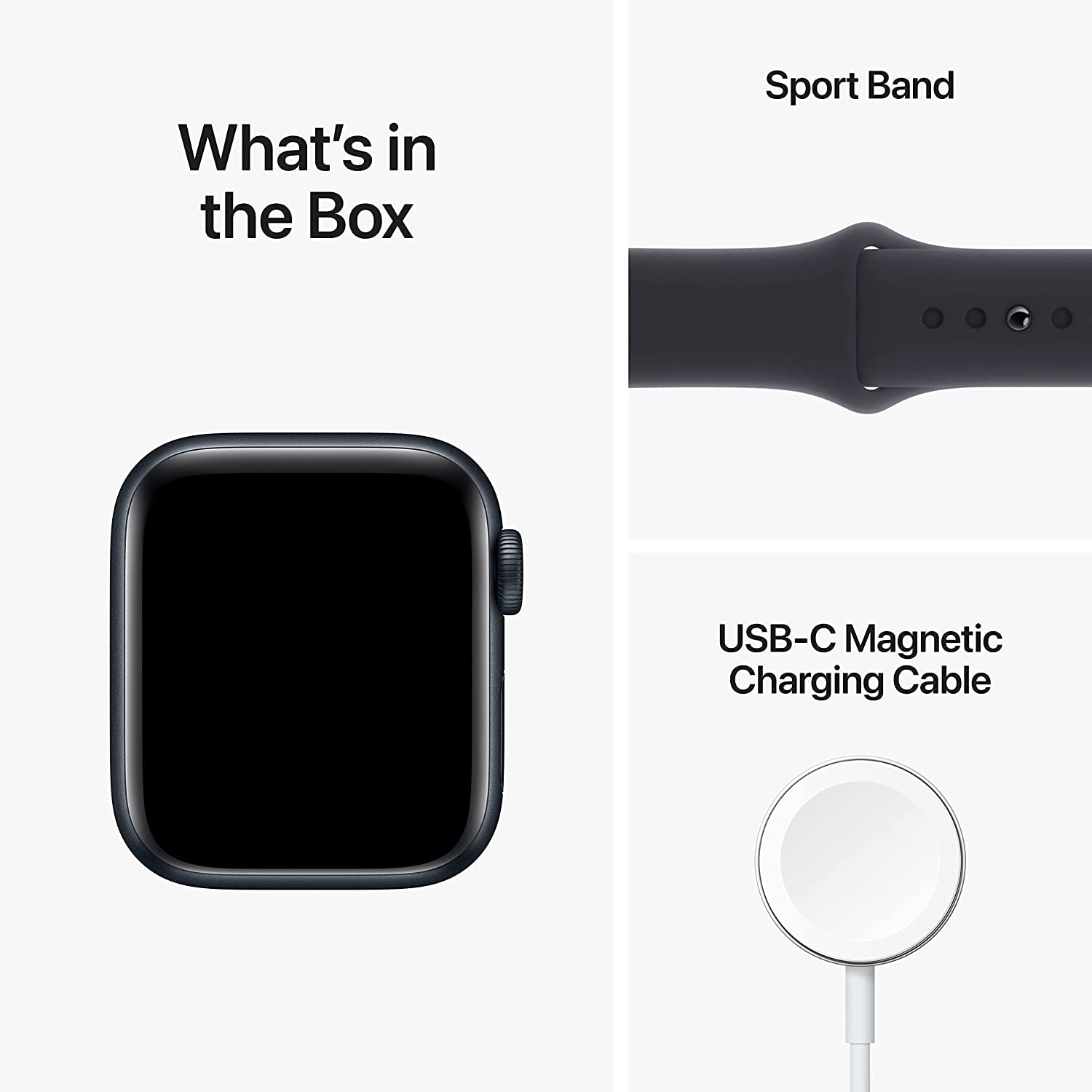 Apple Watch SE 2nd Generation (GPS+Cellular) 44mm Aluminum Case with Midnight Sport Band - M/L