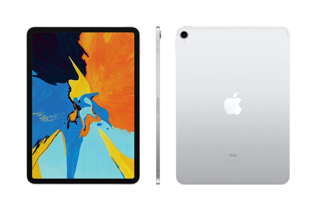 Apple 11" iPad Pro (1st Gen, 2018) ? Wi-Fi + Cellular ? 256GB ? Silver ? MU1D2LL/A