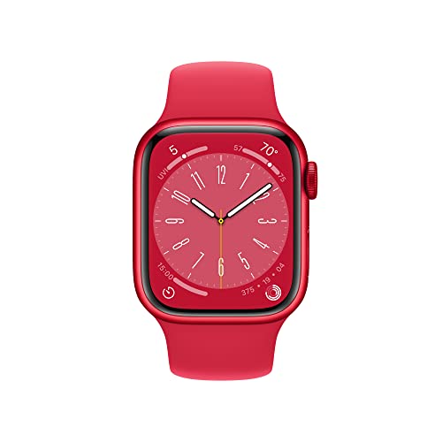 Apple Watch Series 8 GPS+Cel 41MM Alum Case Red Sport Band Red M/L - MNV63LL/A