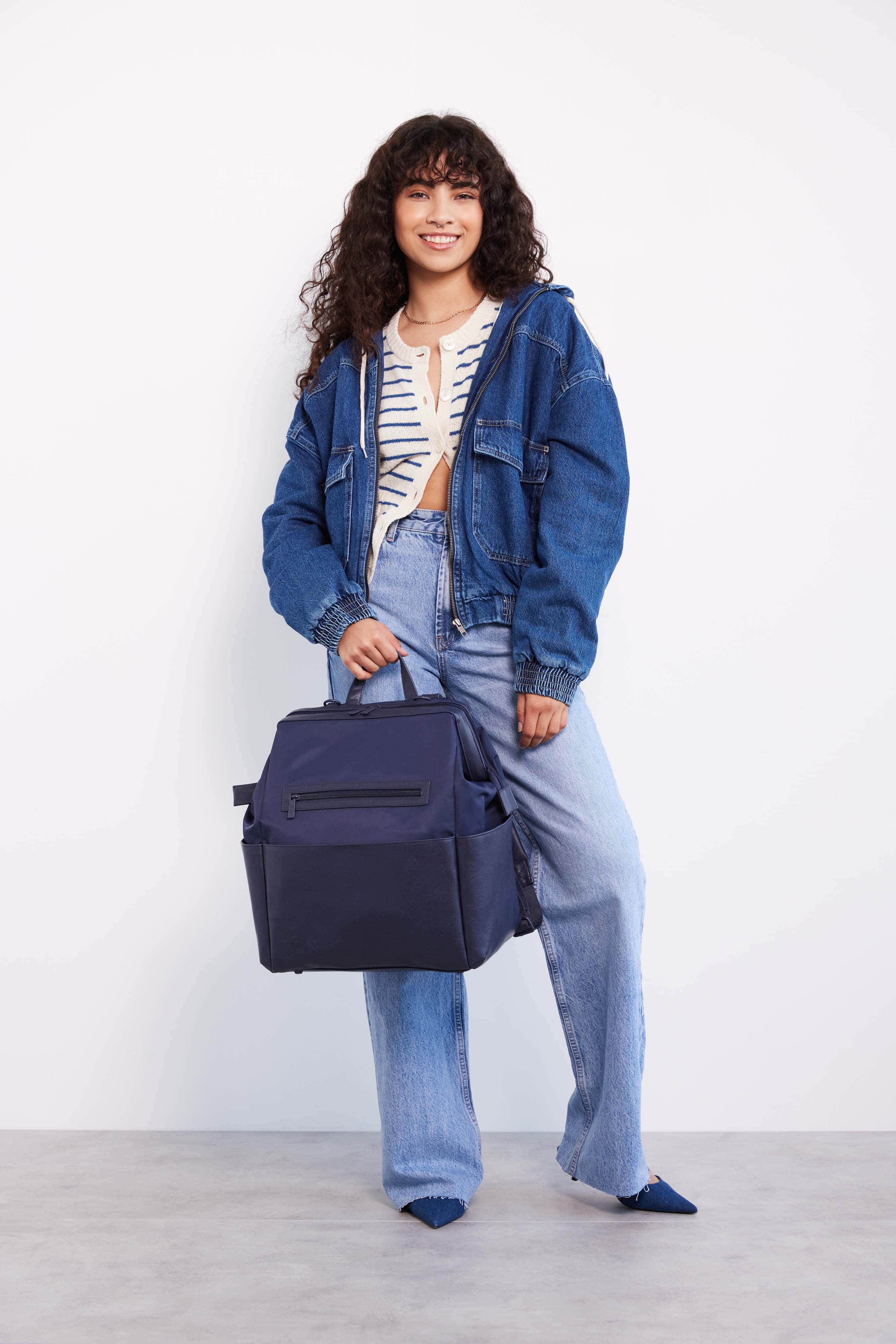 Resale The Backpack Diaper Bag in Navy