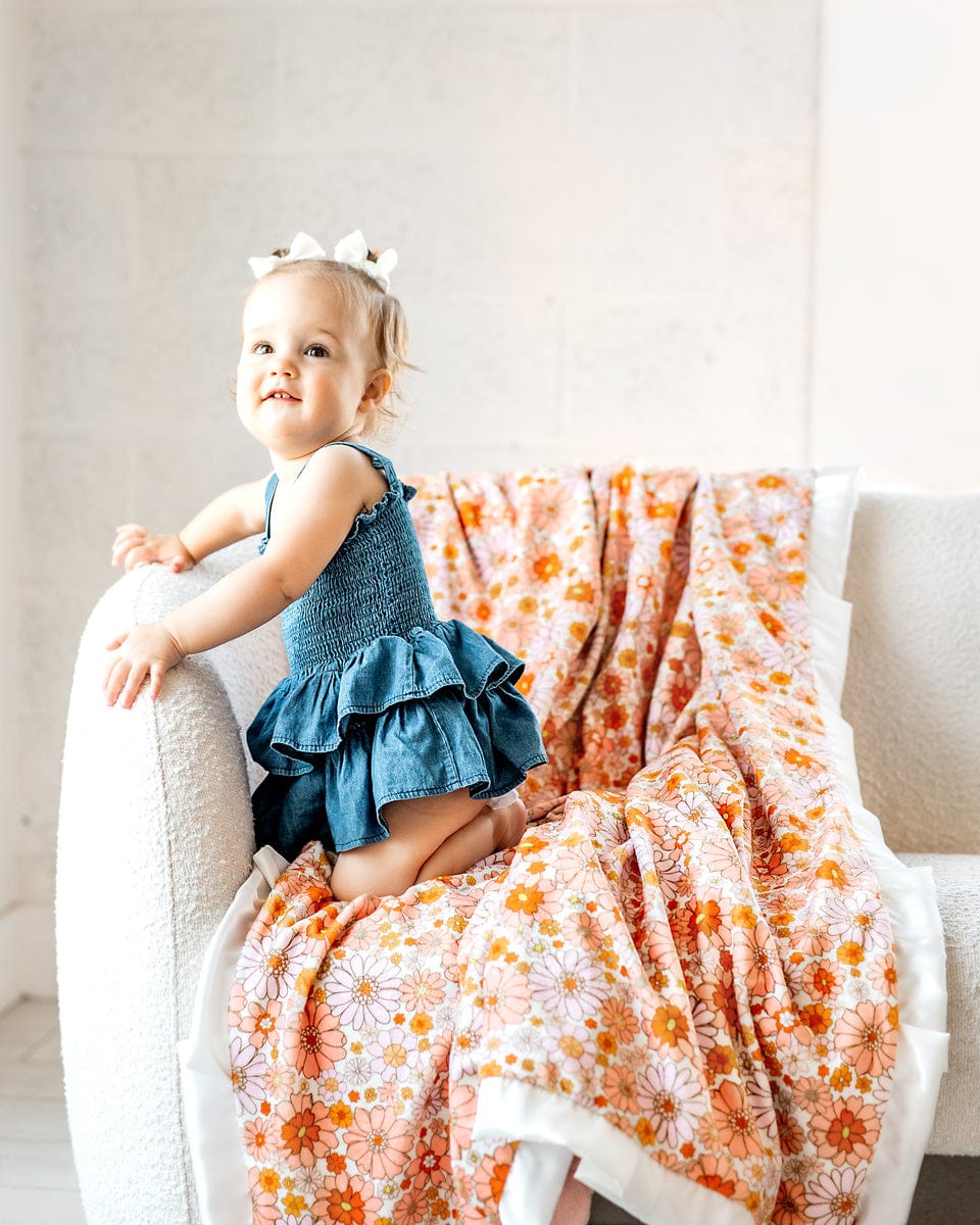 Boho Floral Blanket