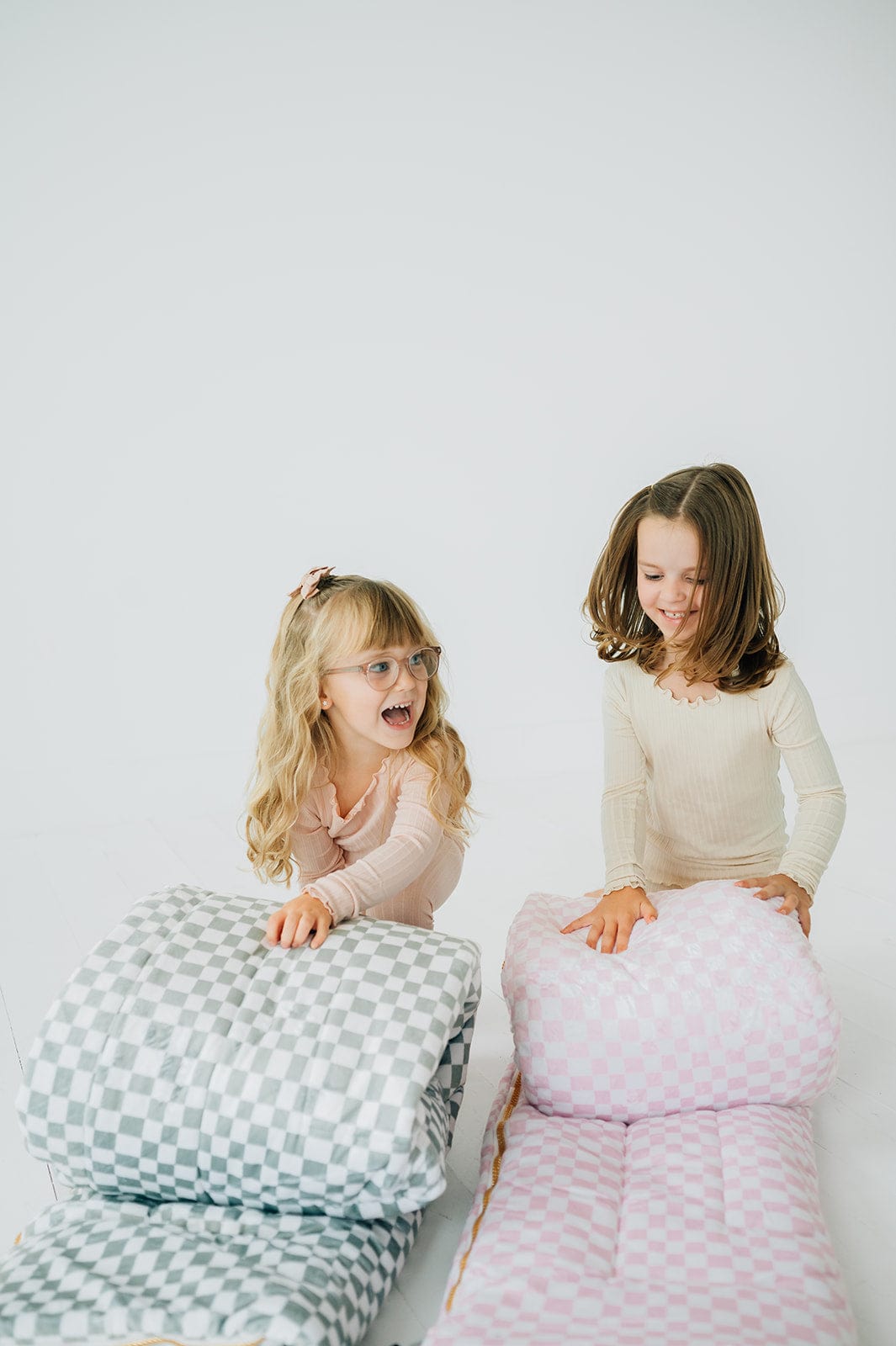 Sleeping Bag - Pink Check