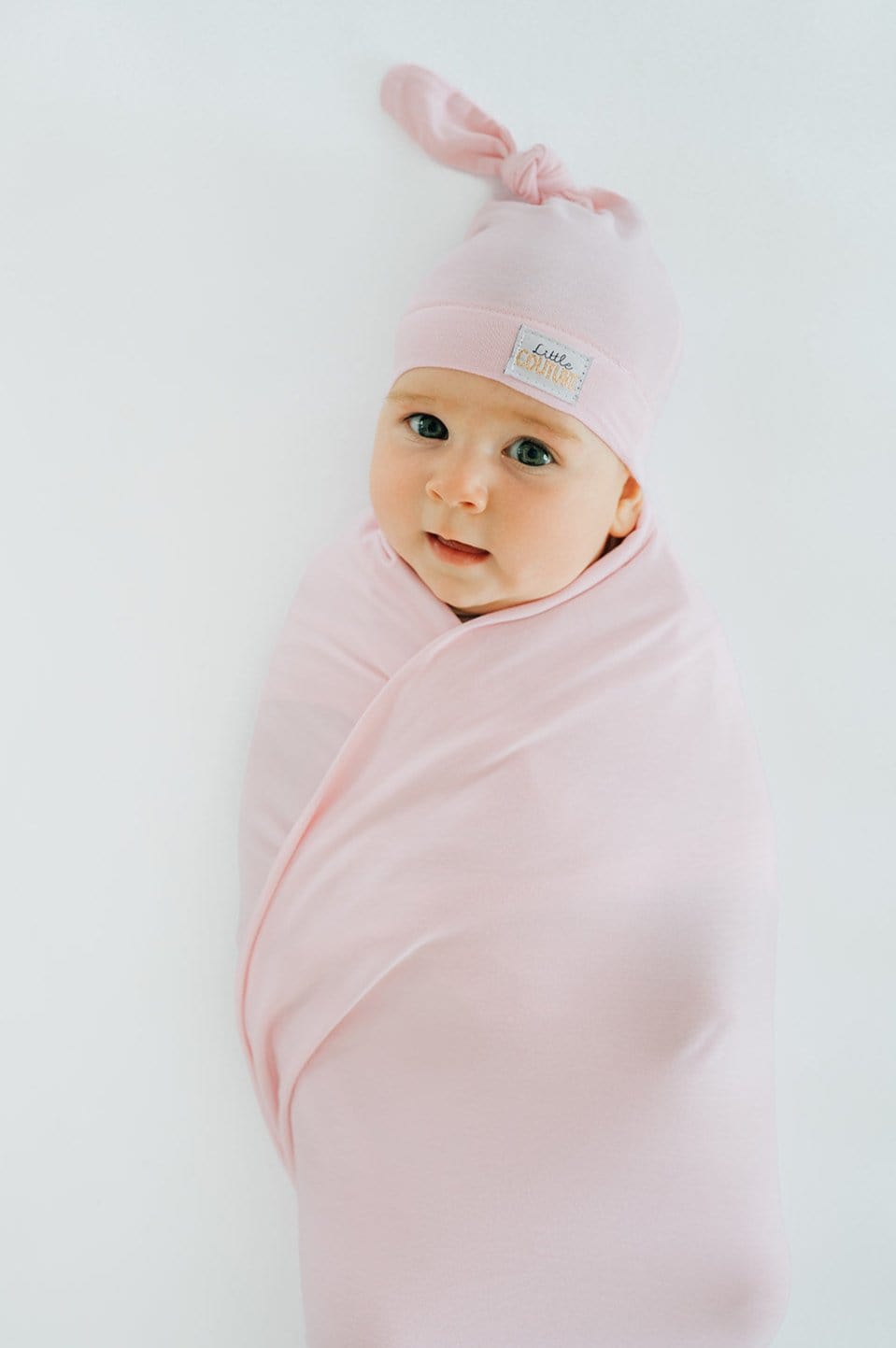 Swaddle and Hat - Baby Pink