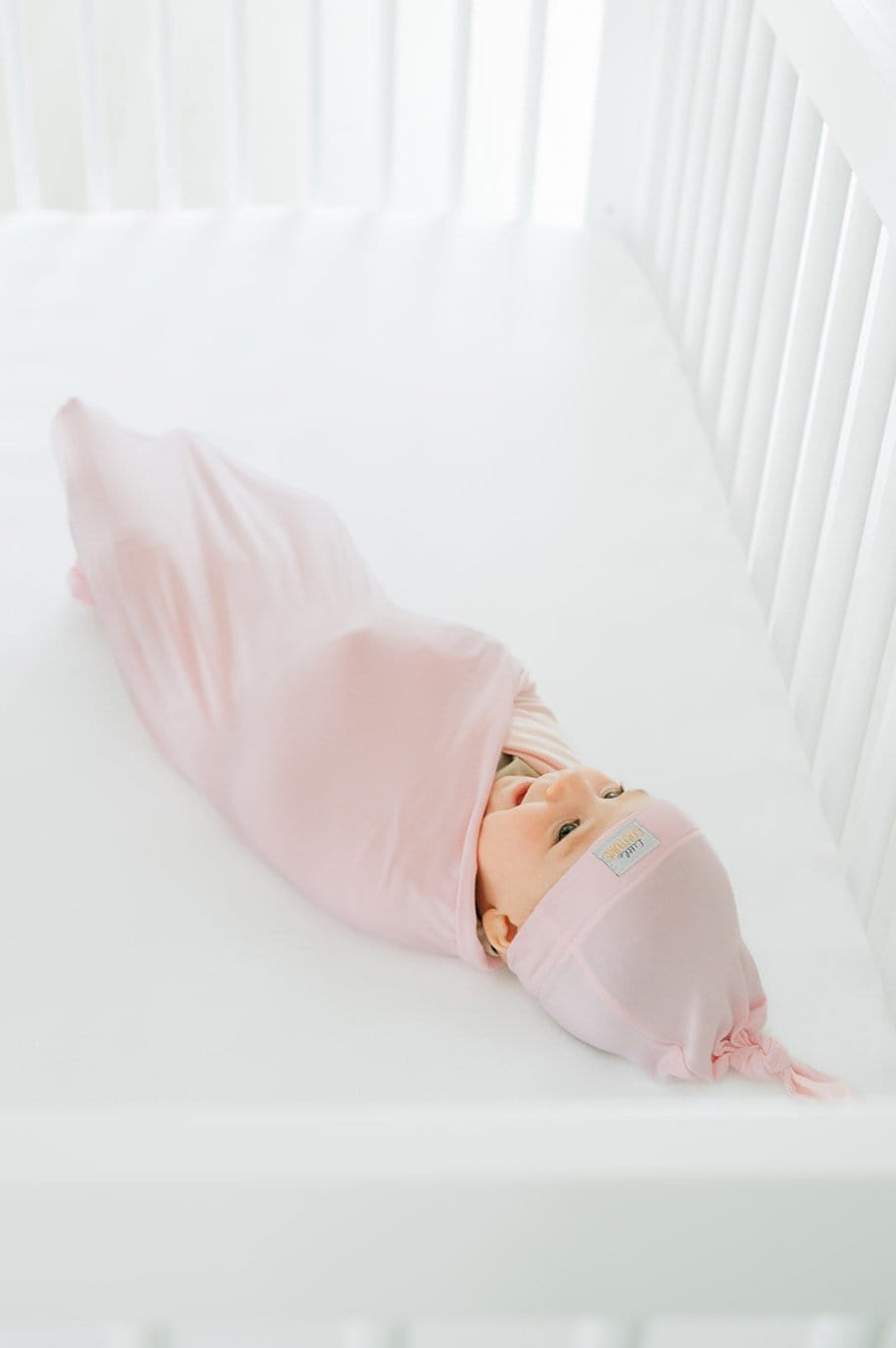Swaddle and Hat - Baby Pink