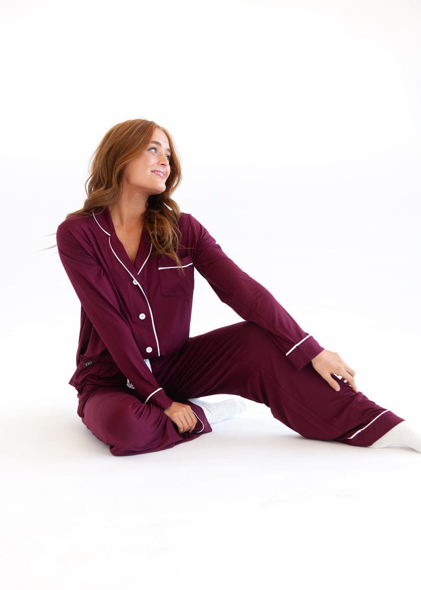 Middle of the Night Button Up - Maroon