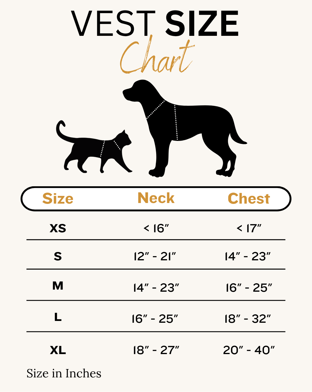 Pet Vest - Cream/Dark Brown