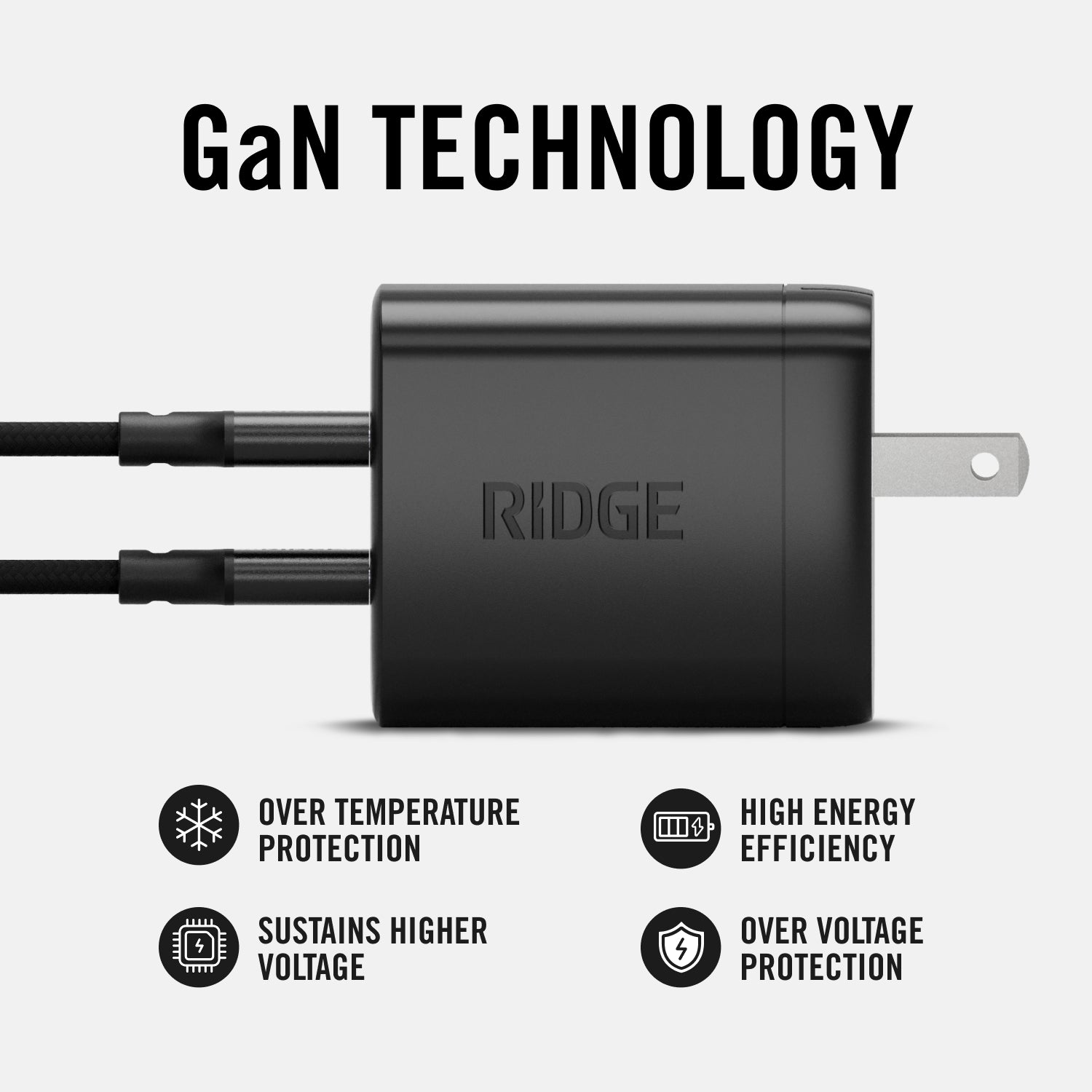 45W Power Adapter Kit - Matte Black