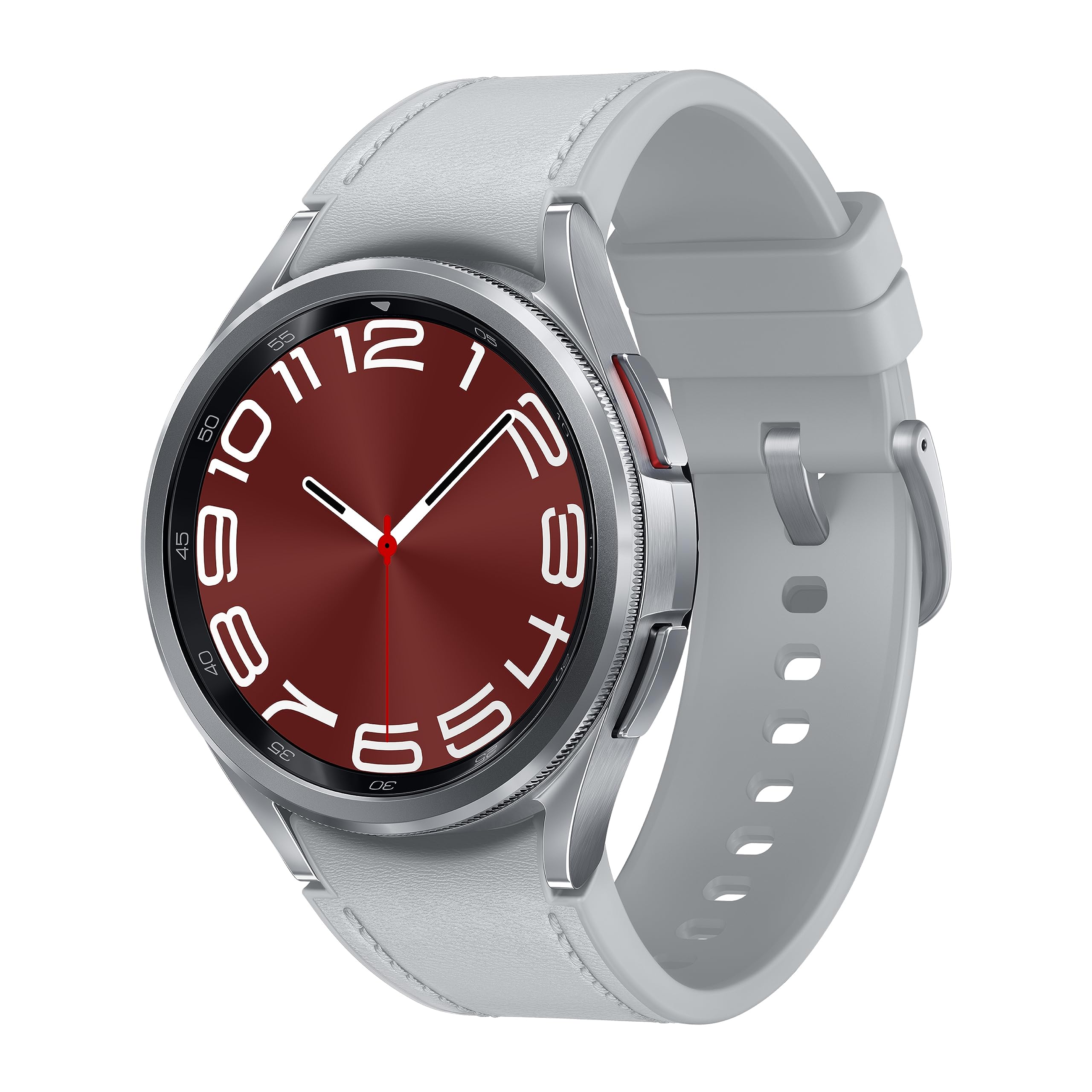 Samsung - Galaxy Watch6 Classic Stainless Steel Smartwatch 43mm LTE - Silver - SM-R955UZSAXAA