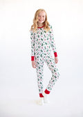Snug-Fitting Unisex Tween Matching Set - Holiday Bow