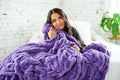 Hugs Meadow Violet Blanket