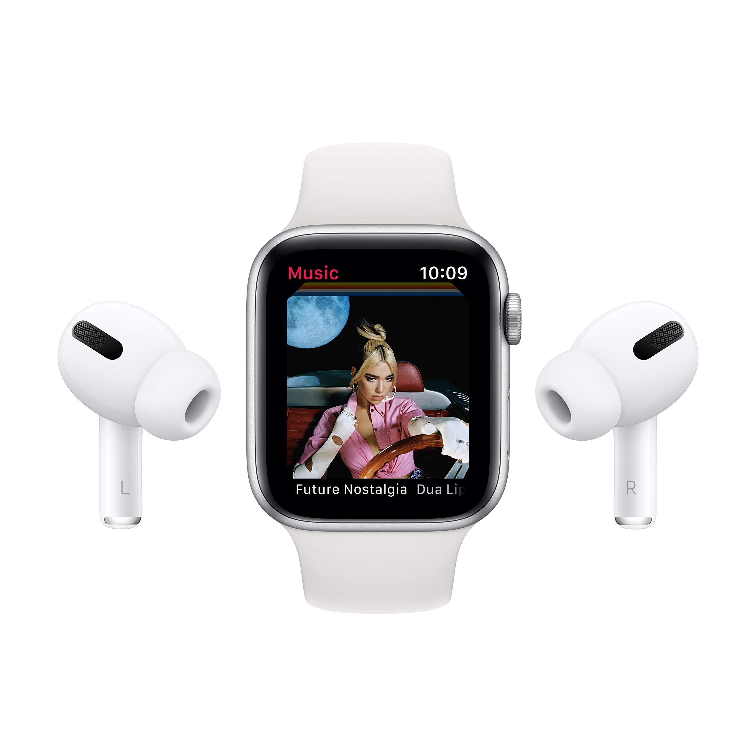 Apple Watch Series 6 (GPS, 40mm) - Silver Aluminum Case with White Sport Band - MG283LL/A
