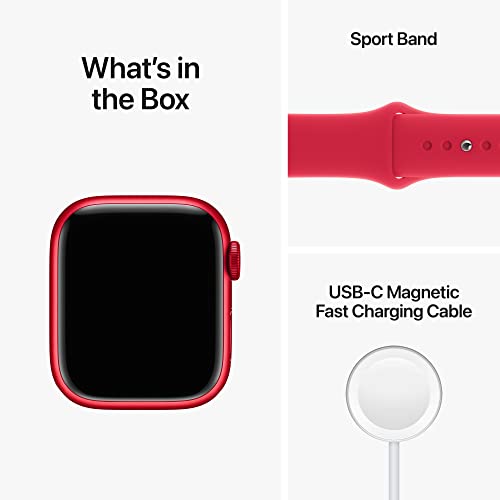 Apple Watch Series 8 GPS+Cel 41MM Alum Case Red Sport Band Red M/L - MNV63LL/A
