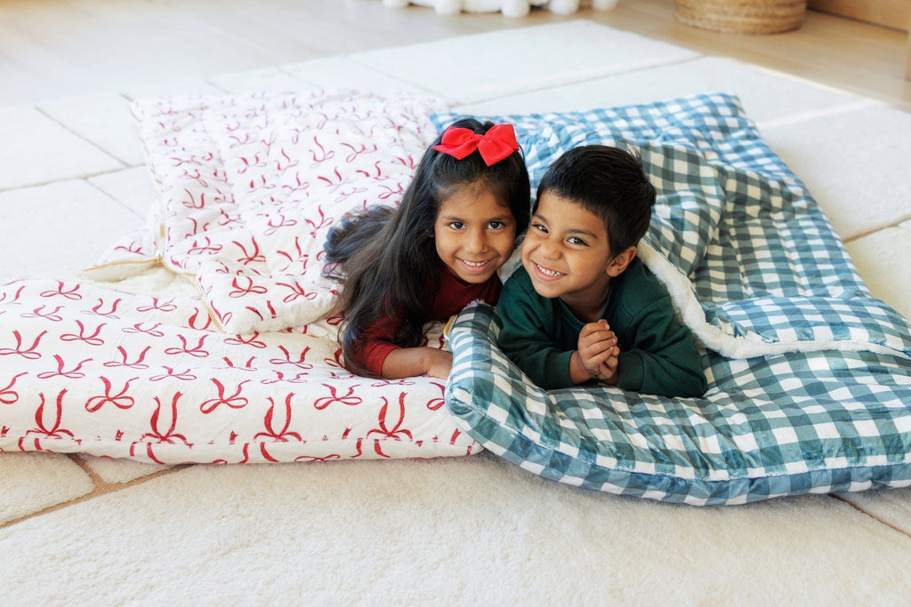 Sleeping Bag - Red Ribbon Bows