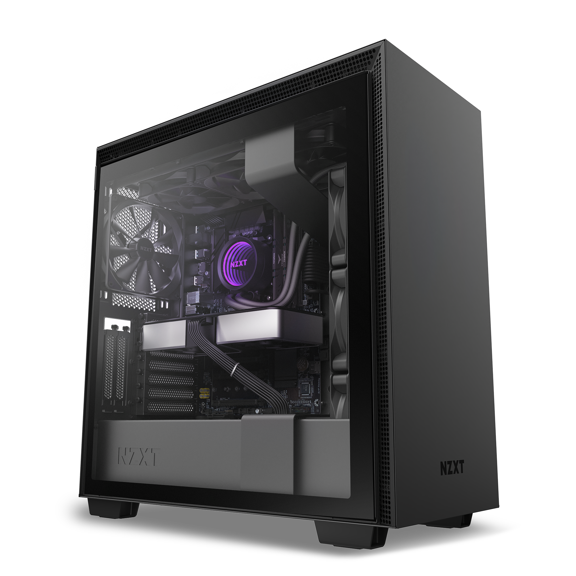 NZXT H710 Series Left Side Panel Tempered Glass (Black)